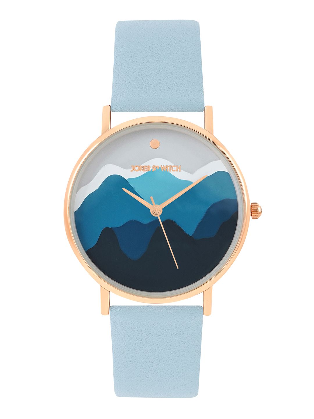 JOKER & WITCH Women Blue Printed Dial & Blue Synthetic Straps Analogue Watch AMWW605