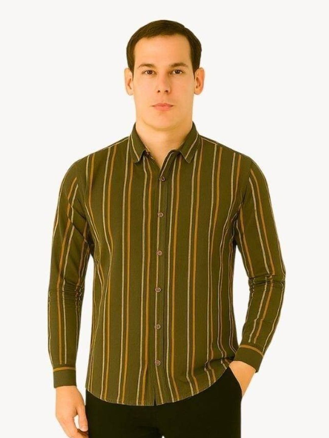 Pepe Jeans Vertical Striped Long Sleeves Cotton Shirt