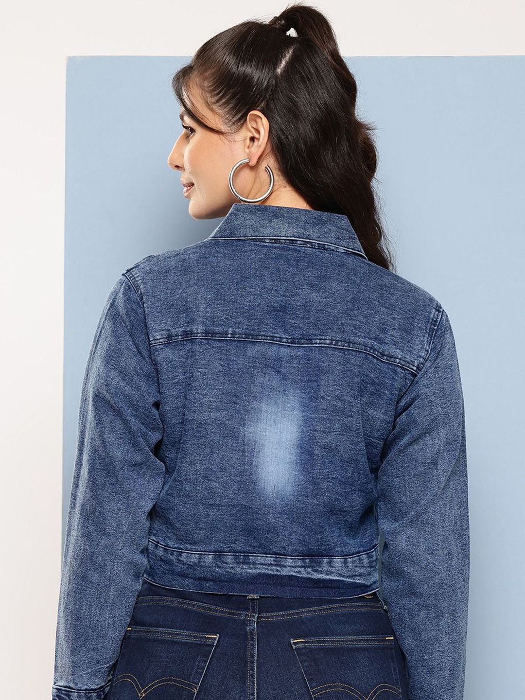 Buy BAESD Spread Collar Denim Jacket - Jackets for Women 36971818