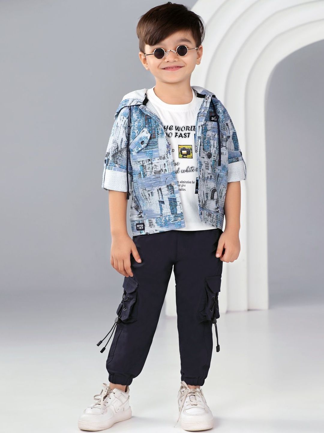 Bad Boys Boys Cotton Blend Printed Clothing Set