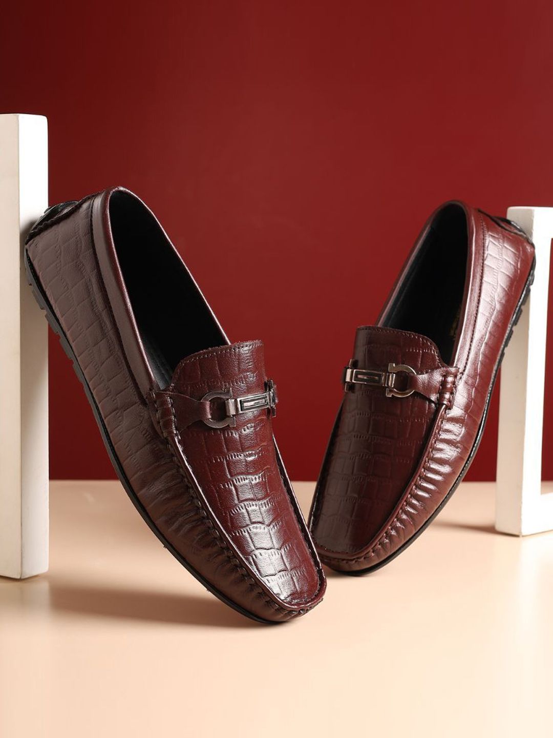 Hayes London Men Slip-On Leather Formal Loafers