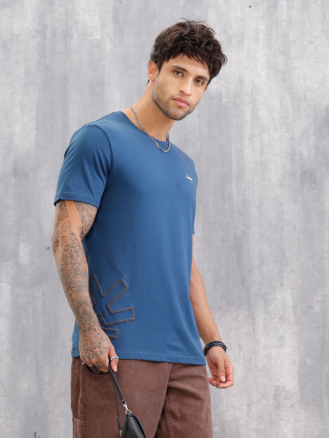 WROGN Men Regular Fit T-shirt
