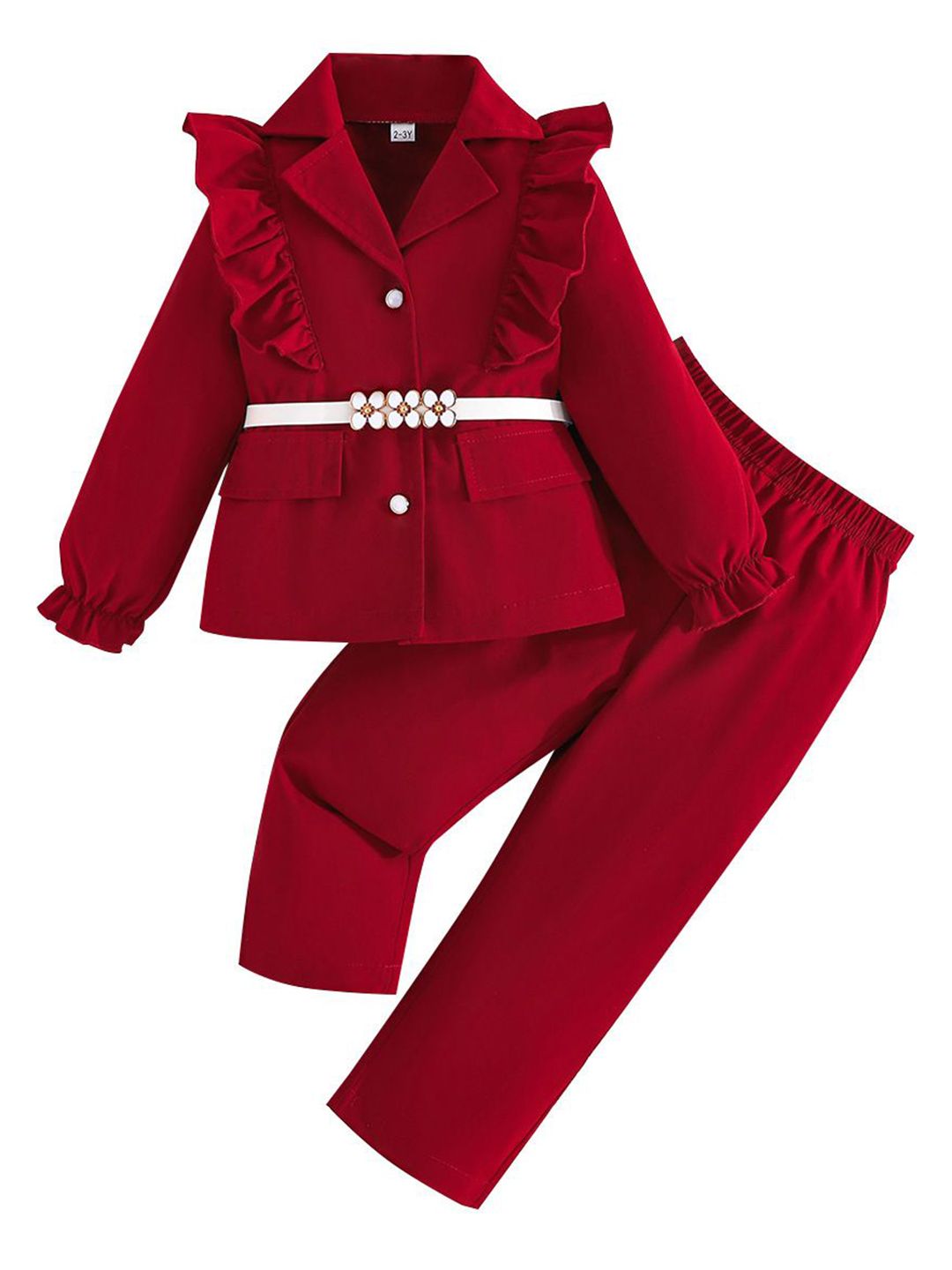 StyleCast x Revolte Girls Ruffles Top with Trousers