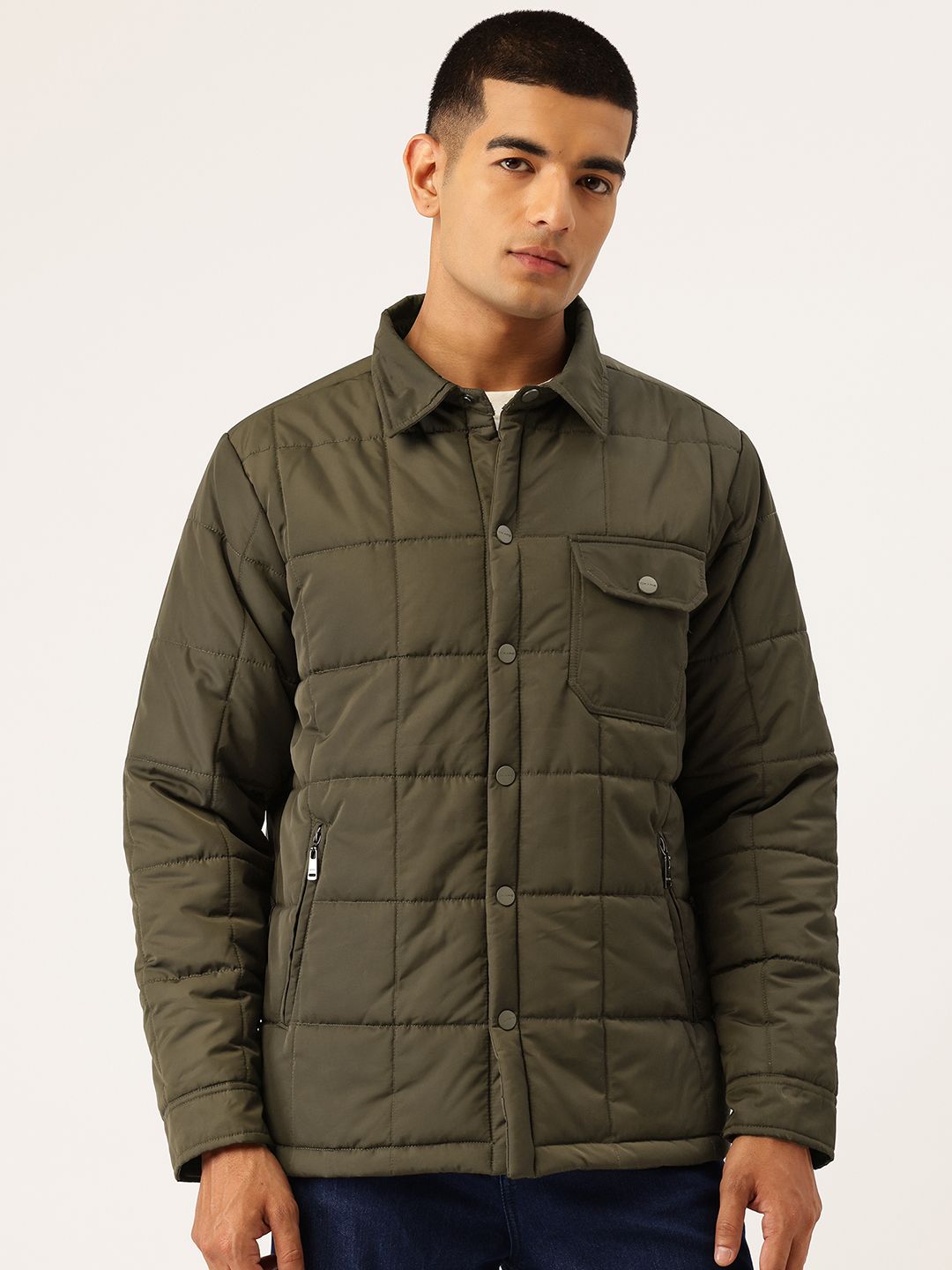 Okane Spread Collar Padded Jacket