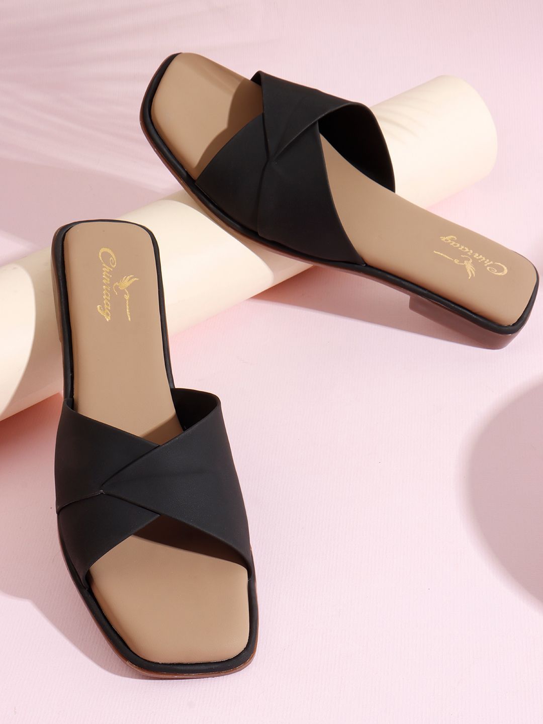 CHINRAAG Women Open Toe Flats with Bows