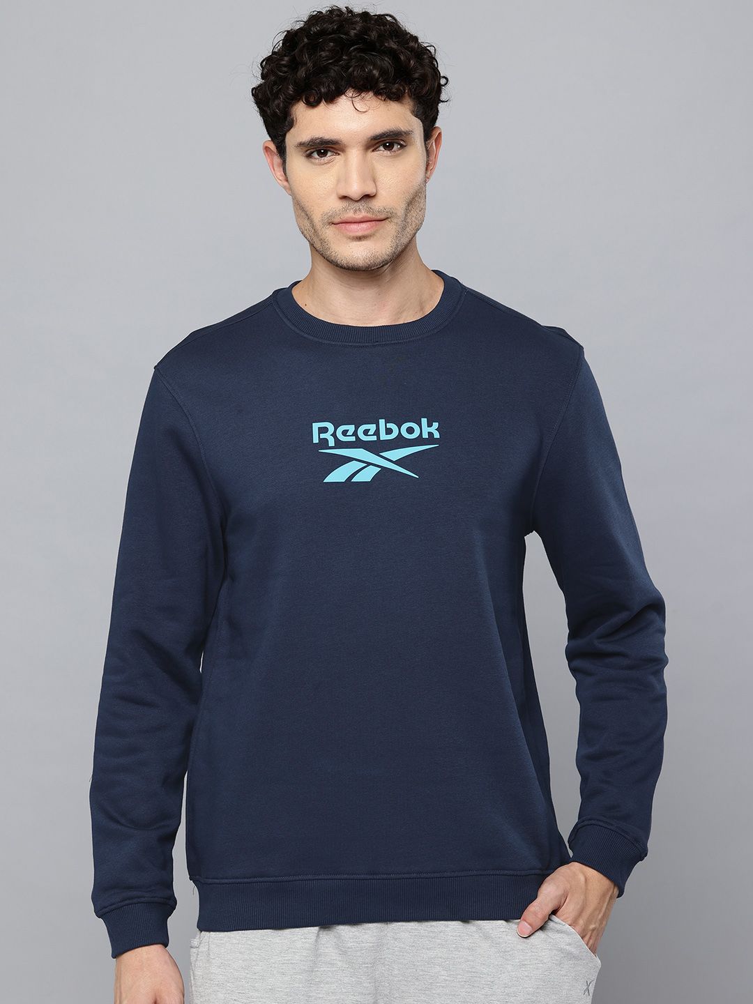 Reebok Brand Logo Print Sweatshirt