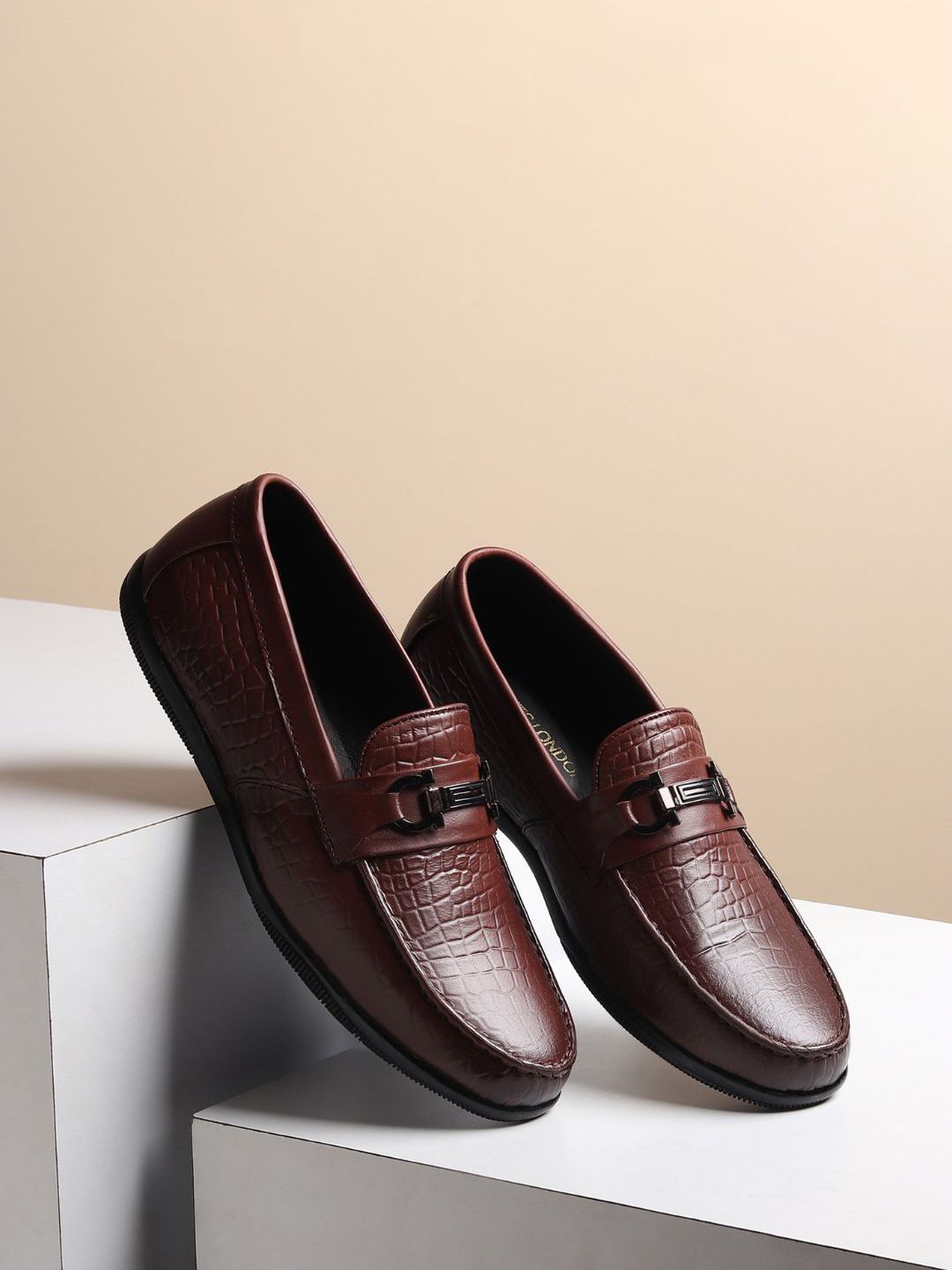 Hayes London Men Slip-On Leather Formal Loafers
