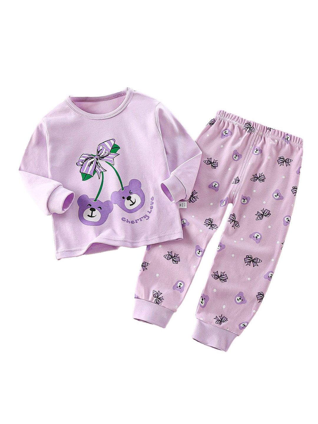 StyleCast x Revolte Girls Printed T-shirt with Trousers Clothing Set