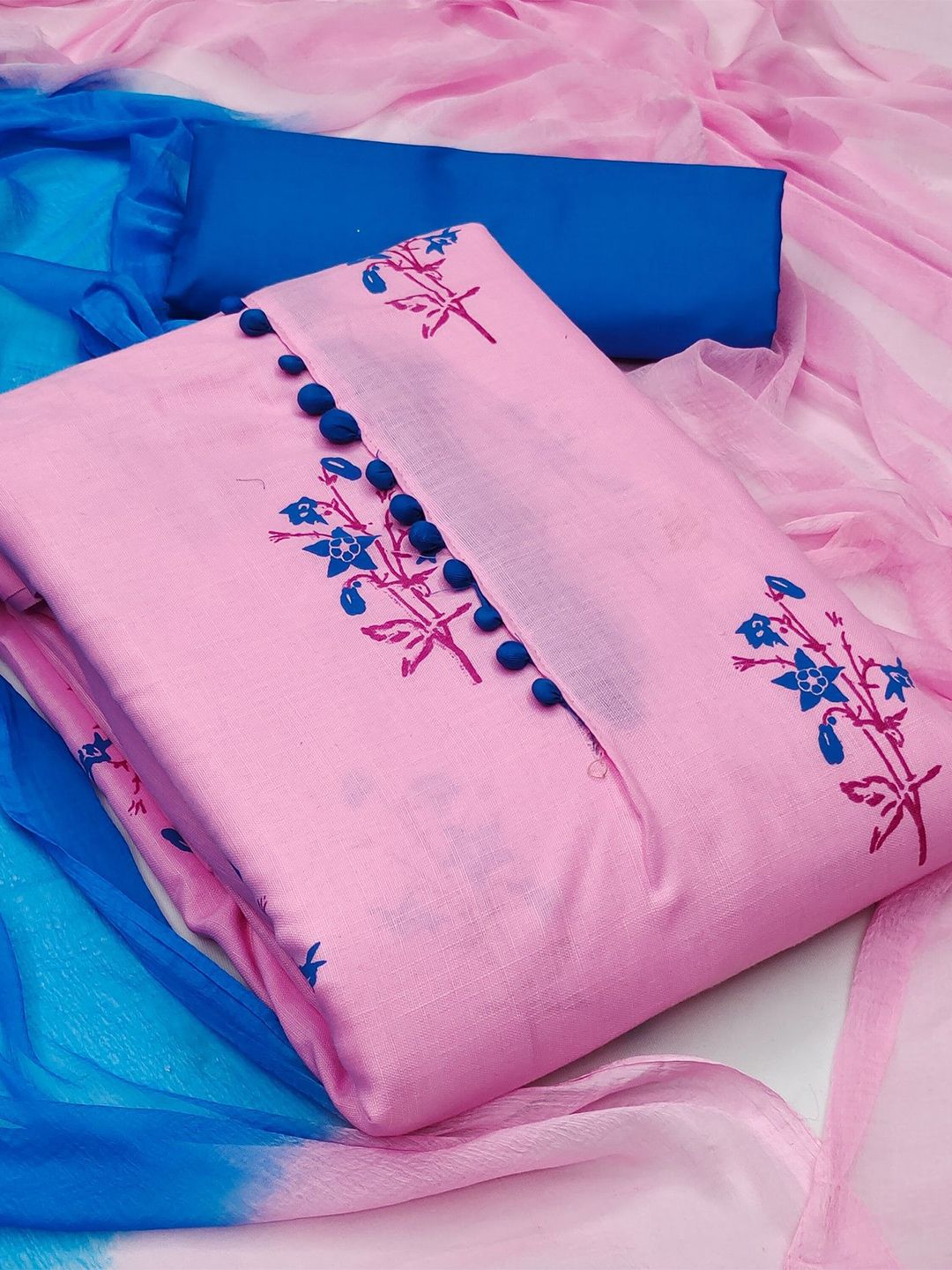 Rangtulika Ethnics Ethnic Motifs Embroidered Unstitched Dress Material