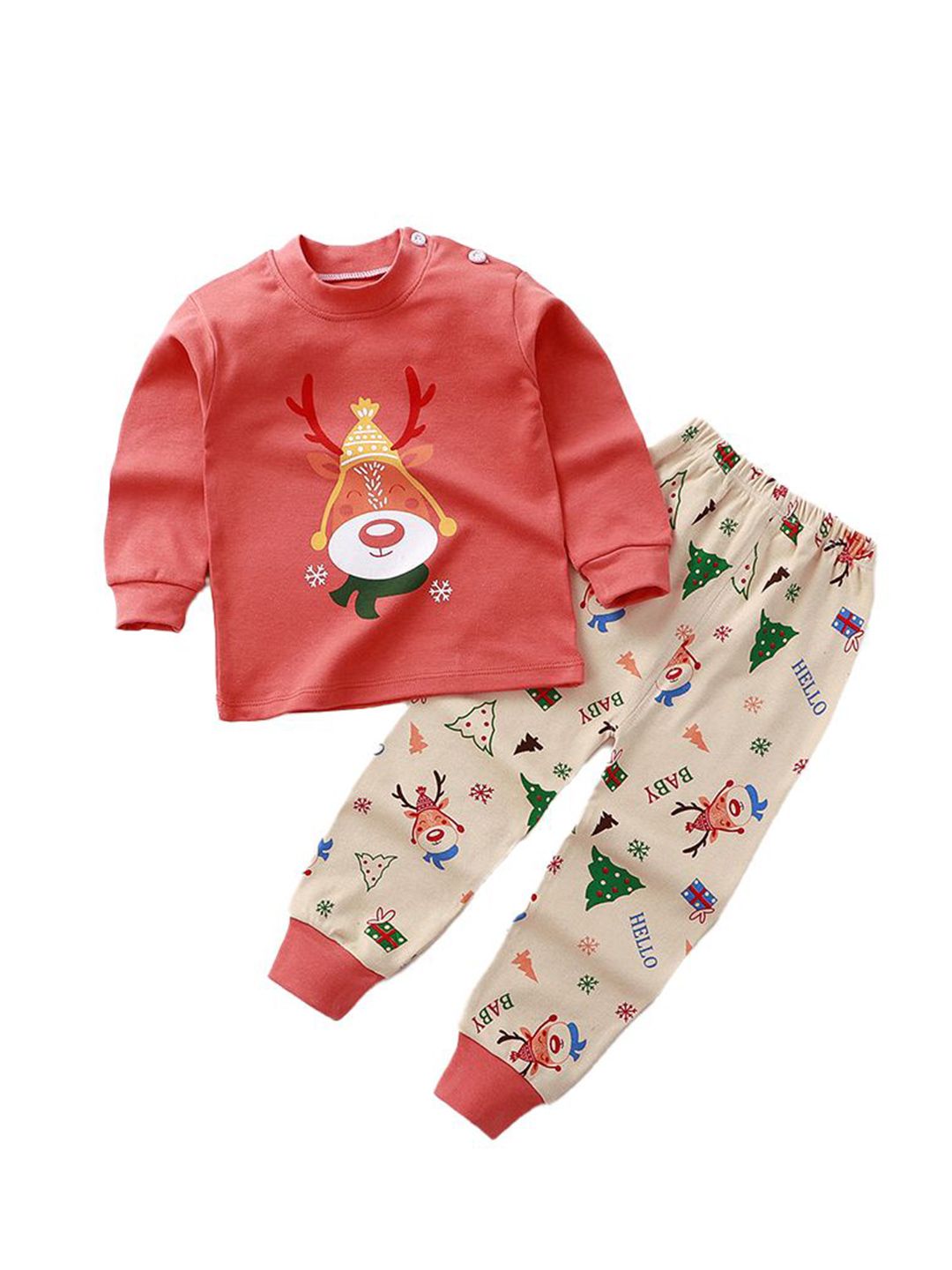 StyleCast x Revolte Girls Printed T-shirt with Trousers Clothing Set