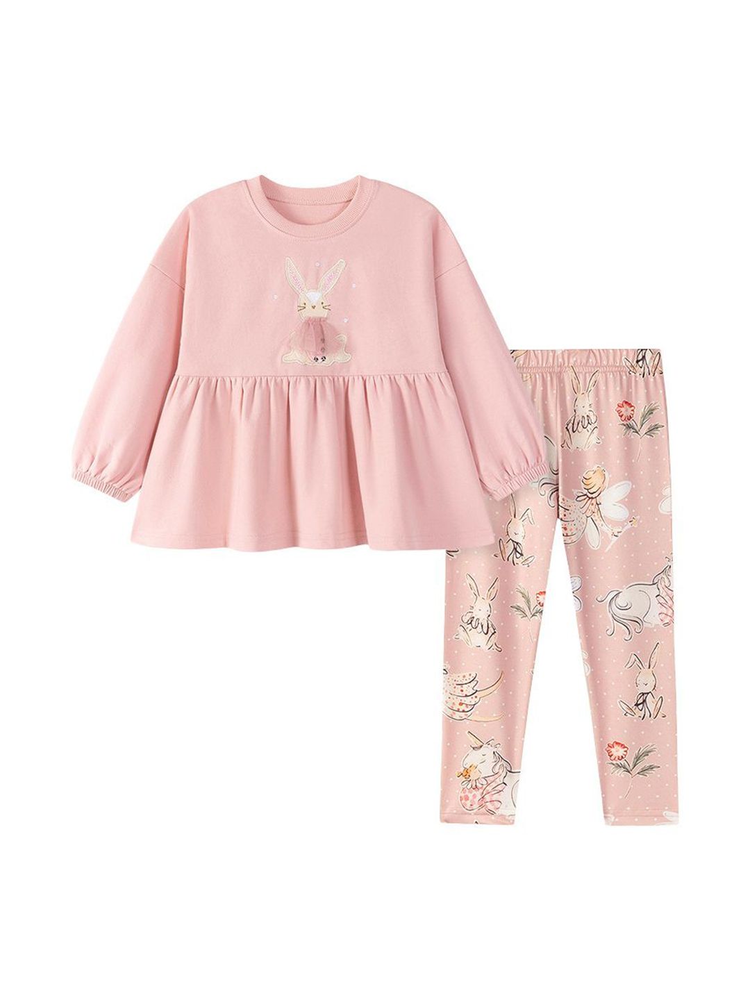 StyleCast x Revolte Girls Pure Cotton Top with Trousers Clothing Set