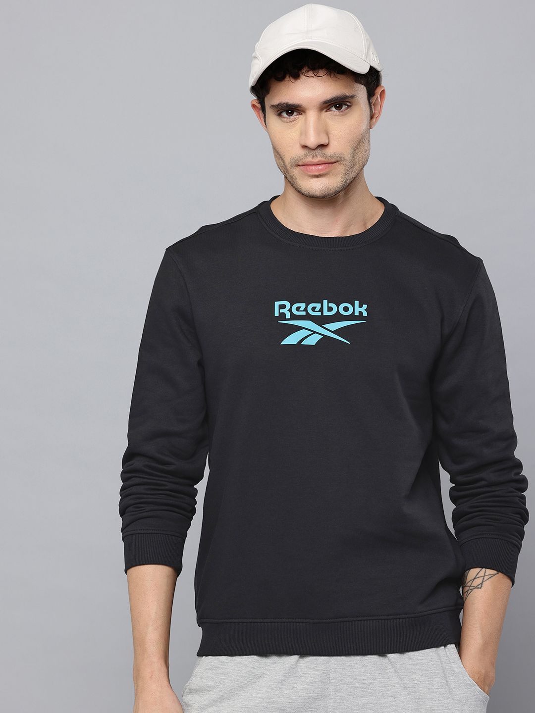 Reebok Brand Logo Print Sweatshirt