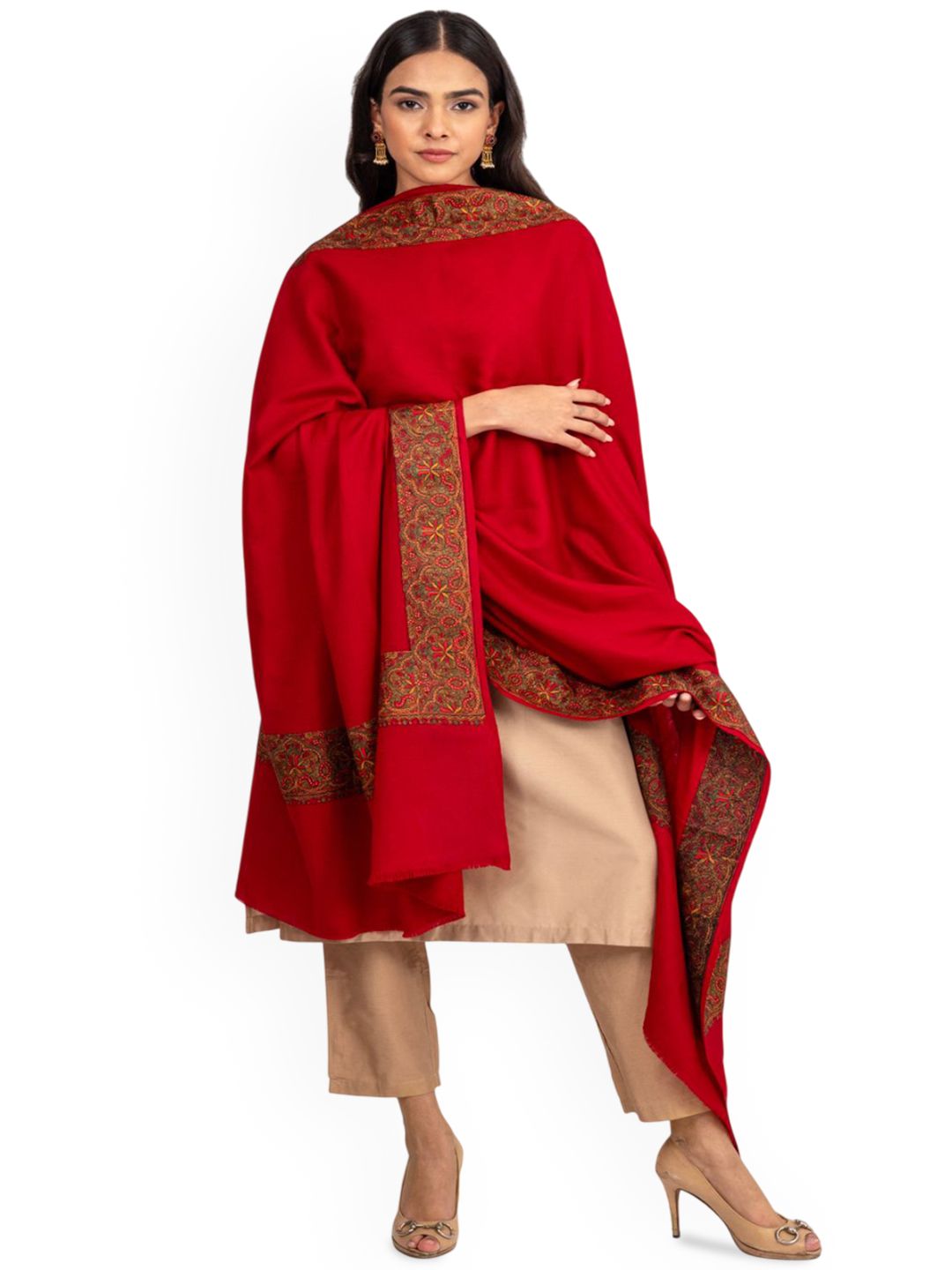 Naureen Embroidered Shawl