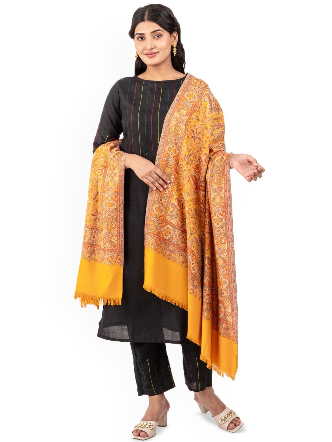 Naureen Paisley Woven Design Shawl
