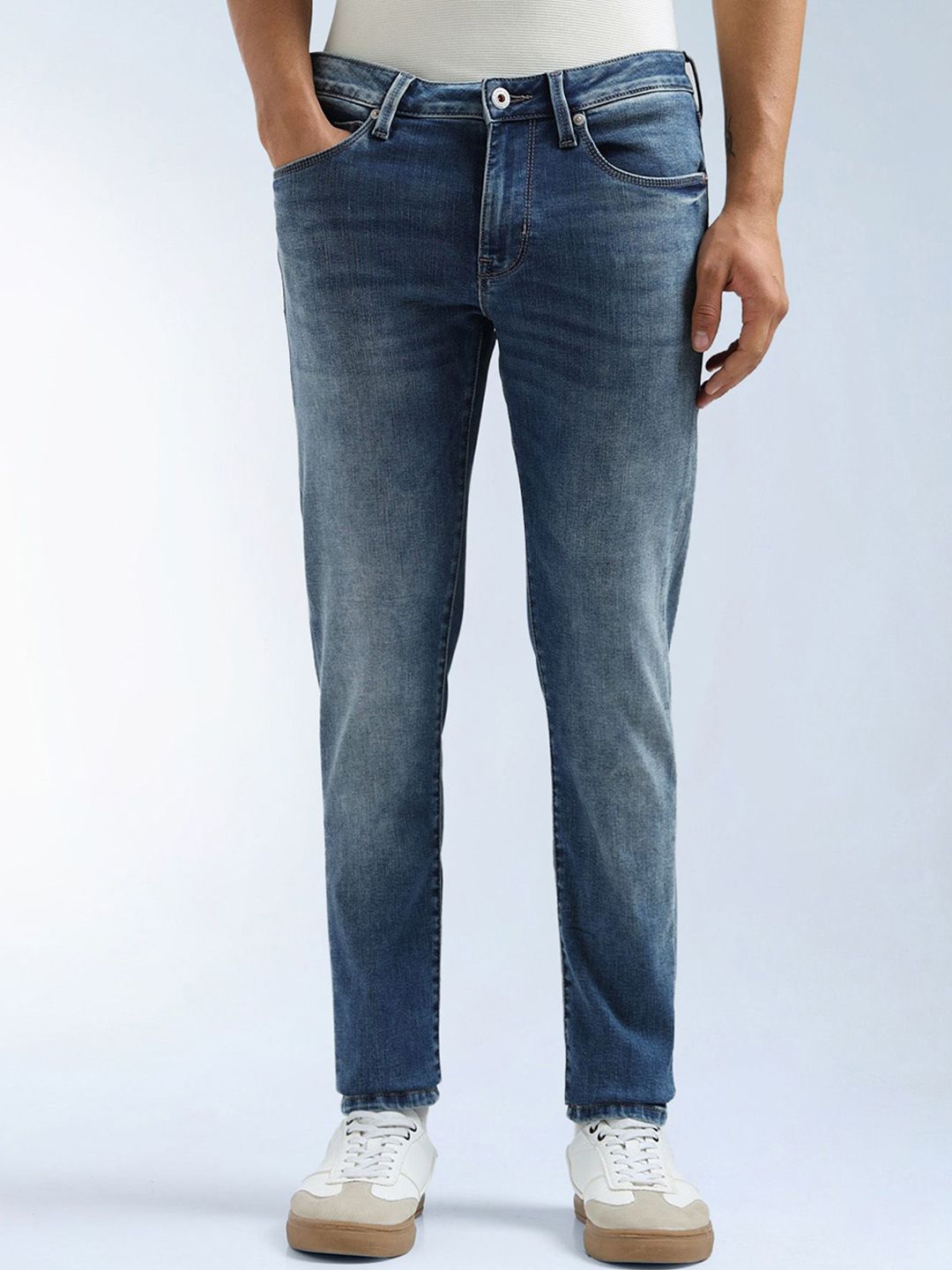 Flying Machine F-Lite Men Skinny Fit Mid-Rise Light Fade Stretchable Jeans