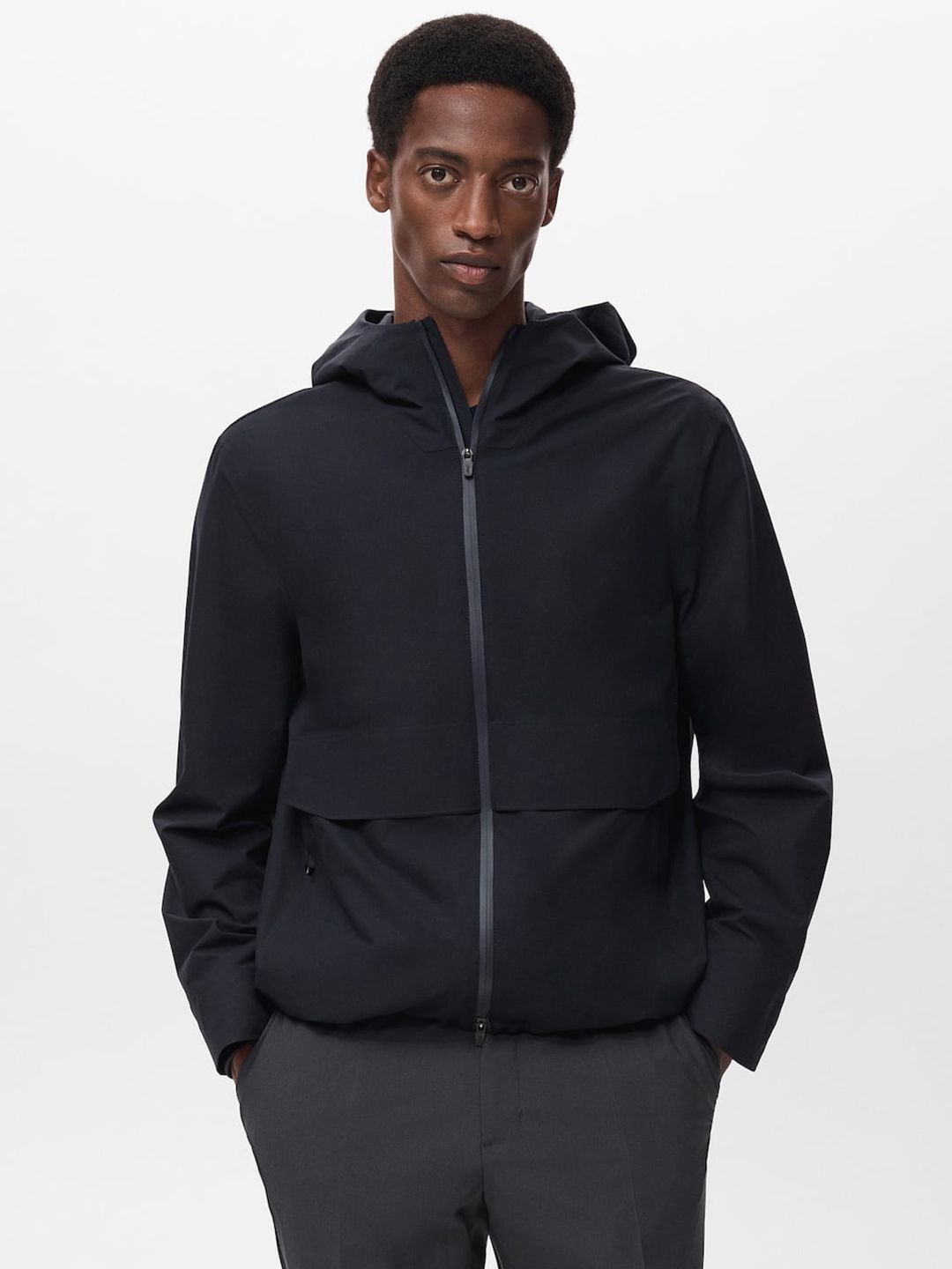 MANGO MAN Hooded Tailored Jacket