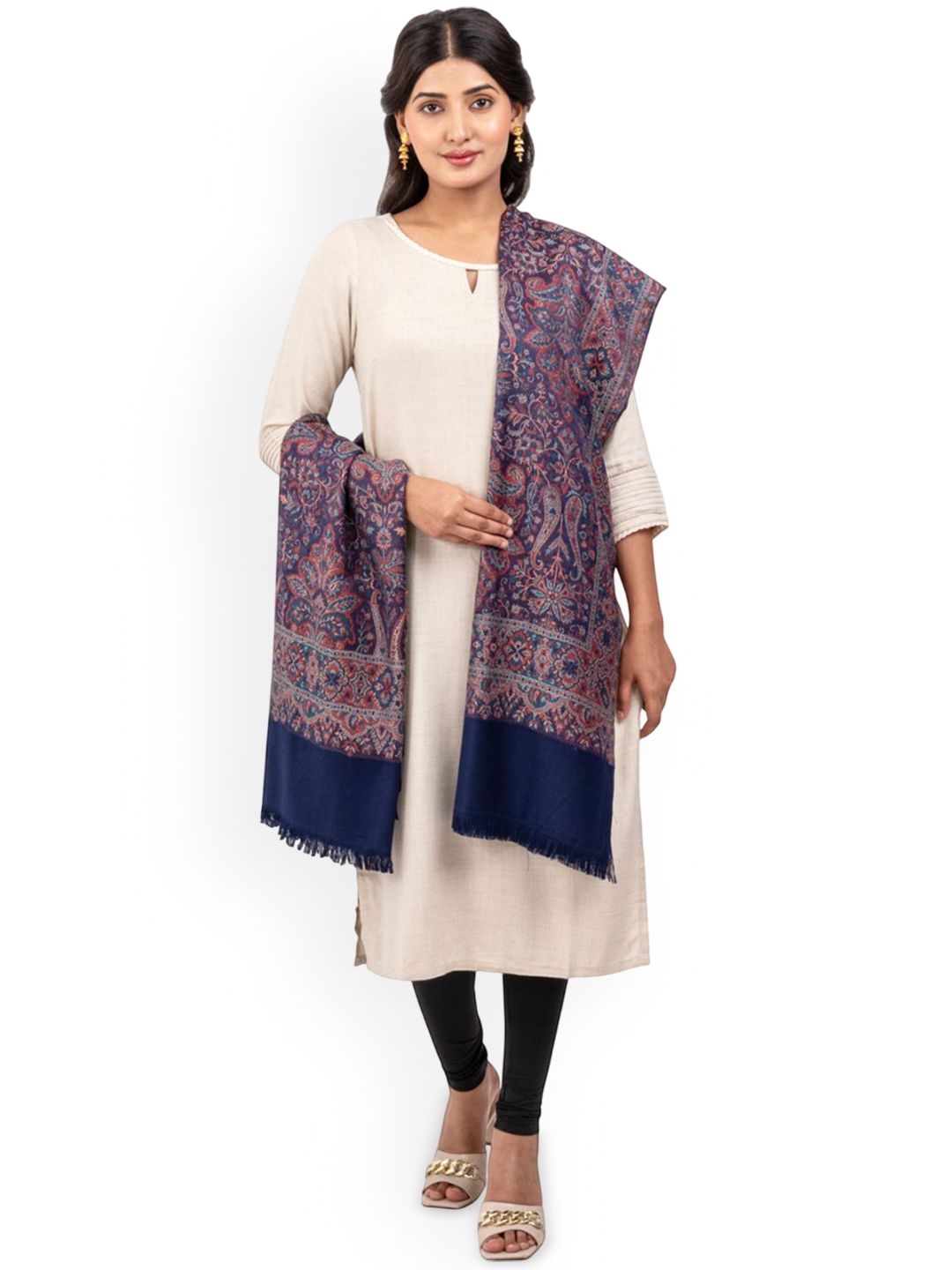 Naureen Paisley Woven Design Shawl
