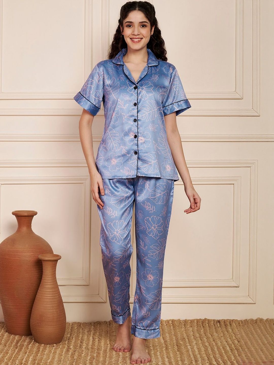 Corsica Women Satin Night Suit