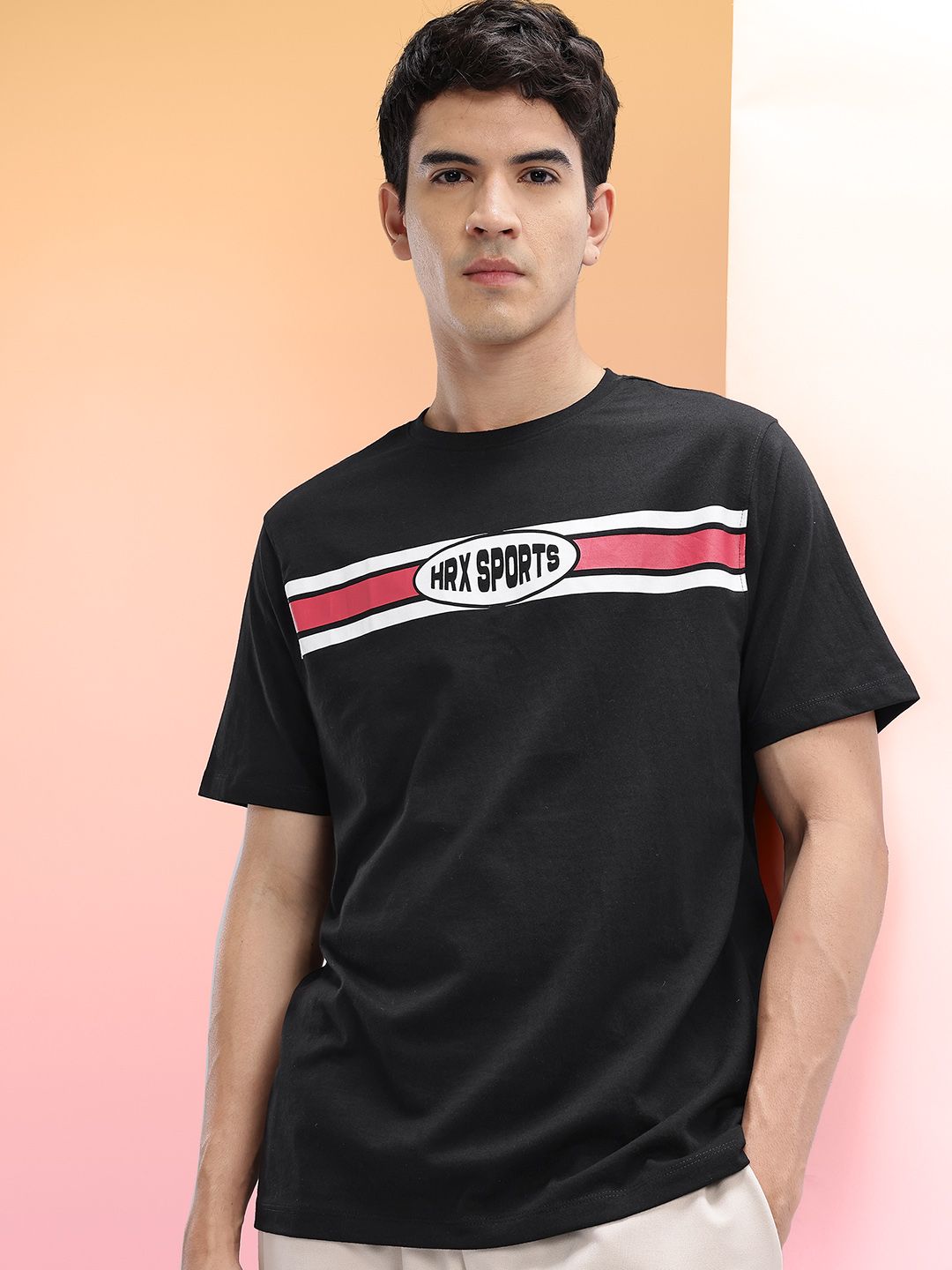 HRX by Hrithik Roshan Brand Logo Print T-shirt