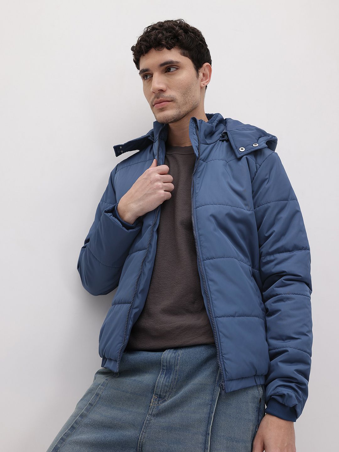 The Roadster Life Co. Padded Jacket With Detachable Hood