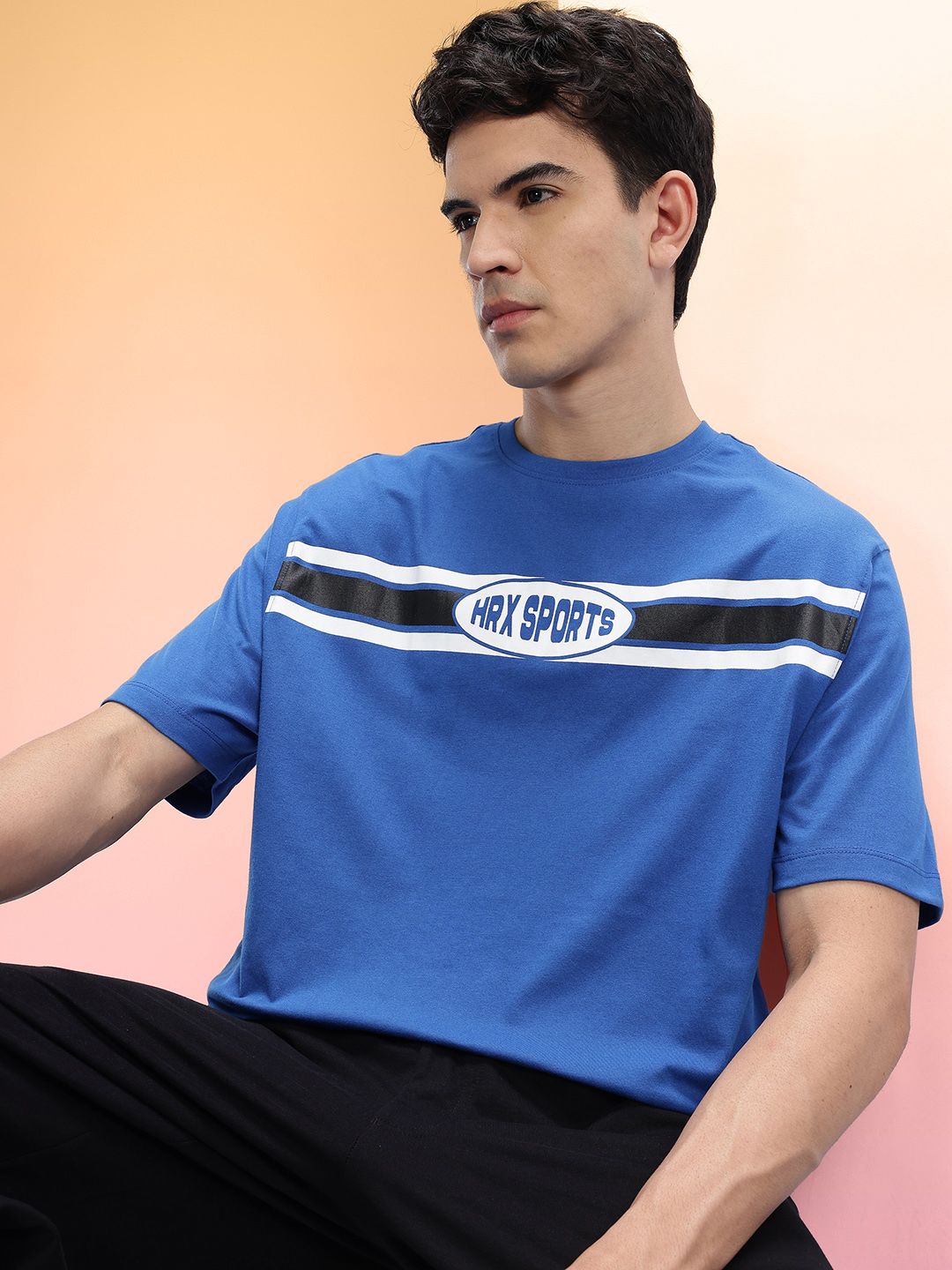 HRX by Hrithik Roshan Brand Logo Print T-shirt