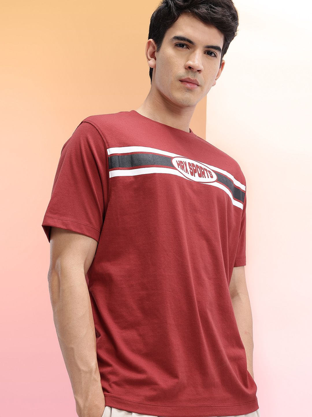 HRX by Hrithik Roshan Brand Logo Print T-shirt