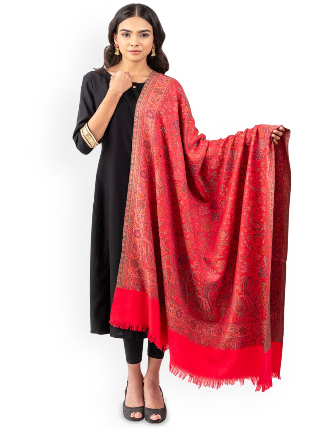 Naureen Paisley Woven Design Shawl