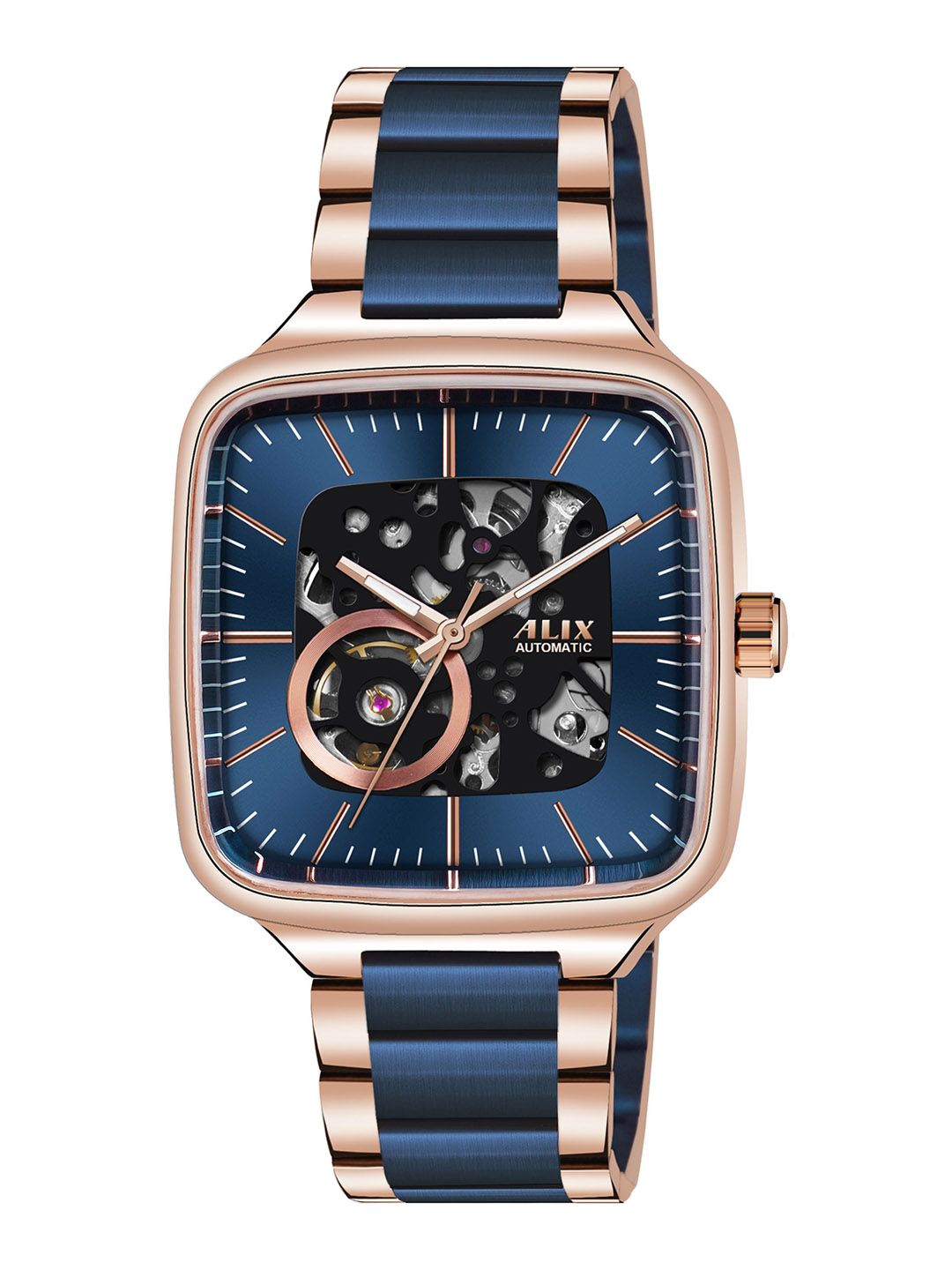Buy ALIX Men Dial & Stainless Steel Straps Analogue Automatic