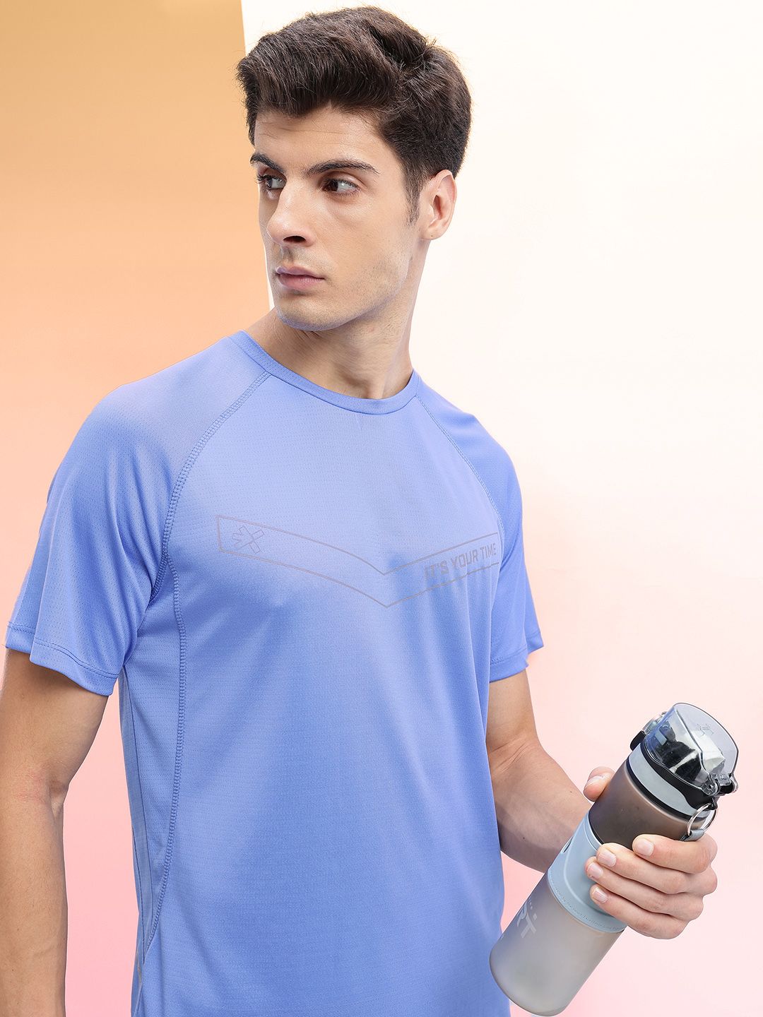 HRX by Hrithik Roshan Raglan Sleeves Ultralite Running T-shirt