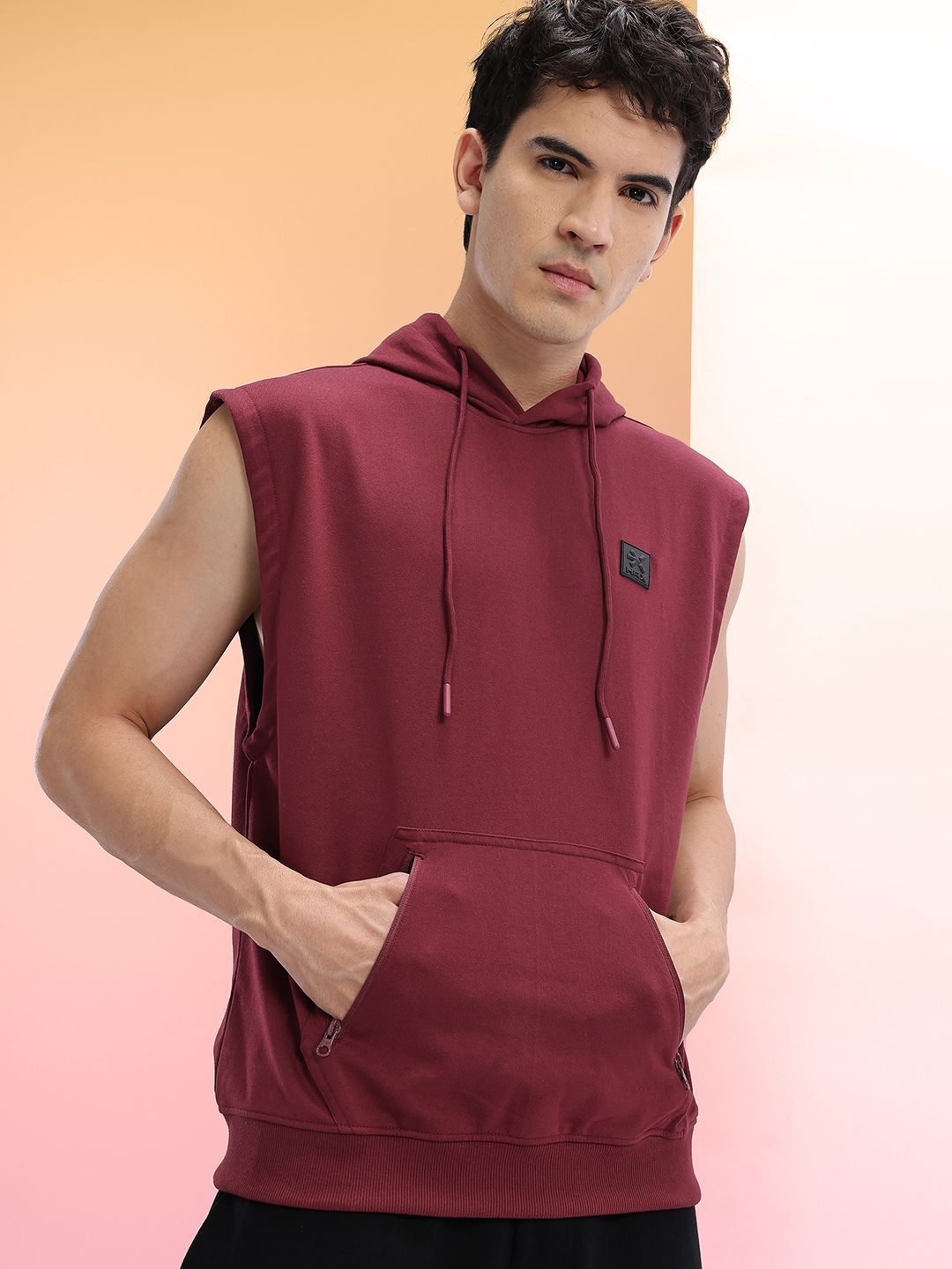 HRX by Hrithik Roshan Sleeveless Hooded Sweatshirt