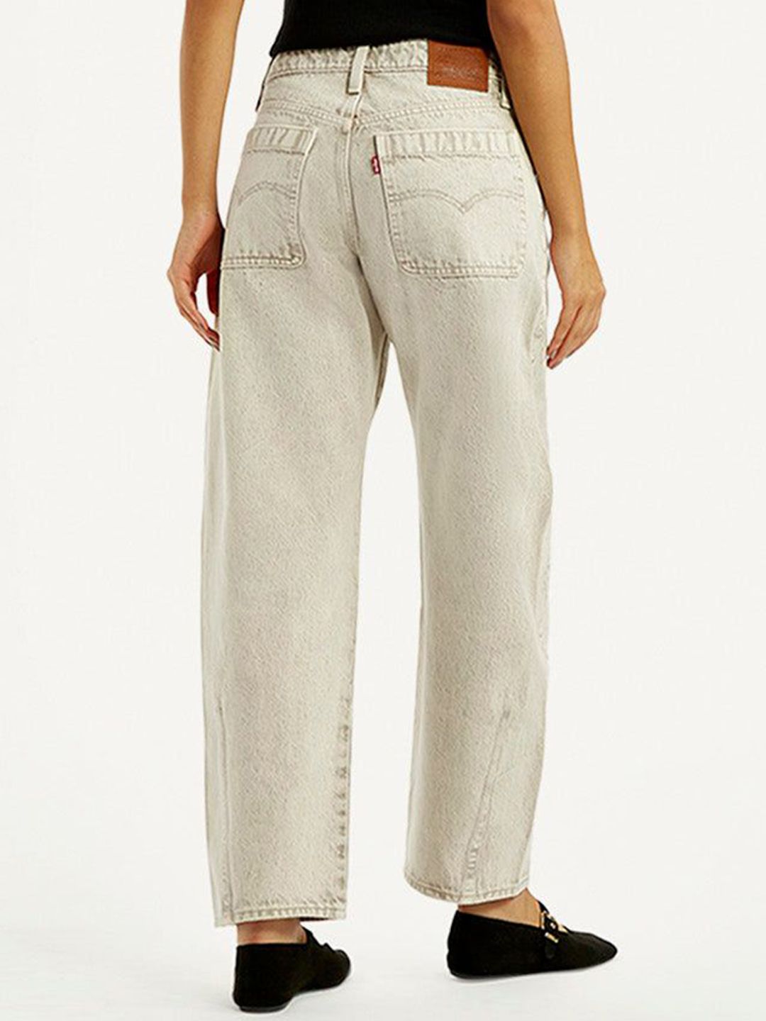 Blue Barrel Loose Fit Mid Rise Jeans