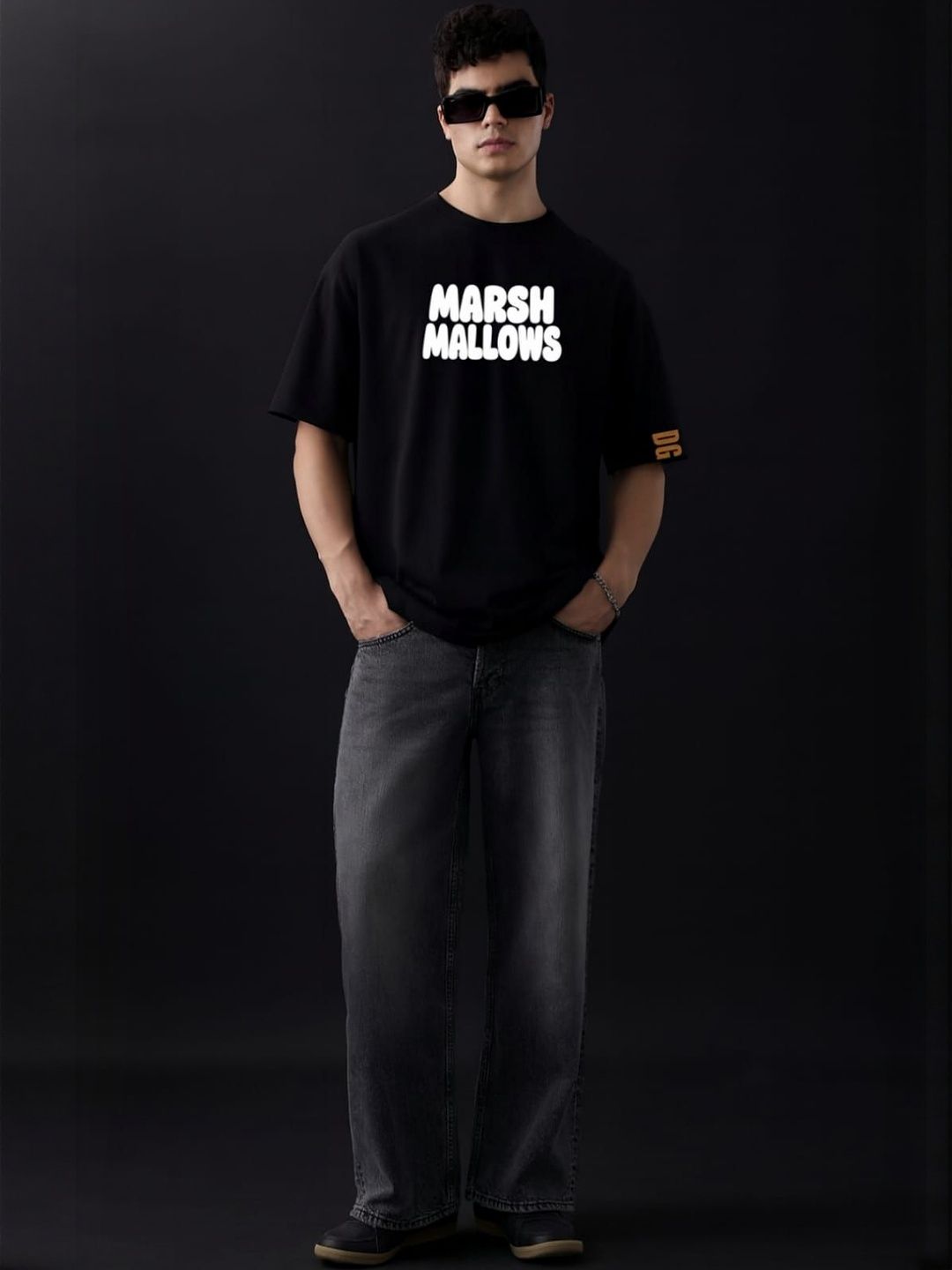 DAMN GUD DG Men Typography Printed T-shirt