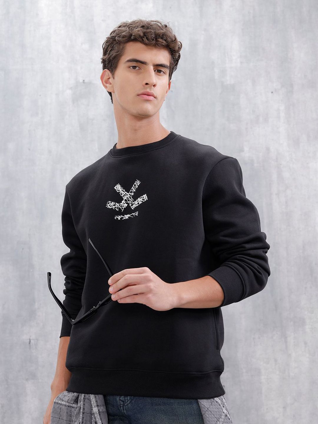 WROGN Men Pullover Sweatshirt