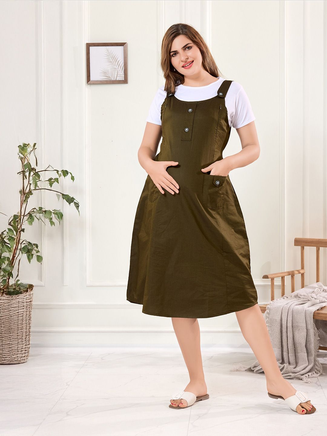 pinafore dress for pregnant ladies GINKANA Maternity Overall Dress Casual Pregnacy Pinafore Bib Dress Velour Pregnant Mama Jumper Adjustable Straps Split Pencil Skirts,Black,XL at Amazon Women's Clothing store