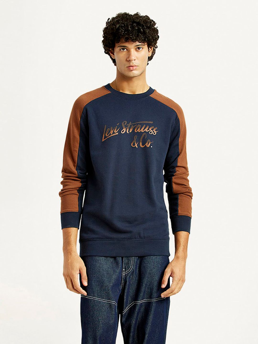 Levis Levis Brand Logo Printed Pure Cotton Sweatshirt