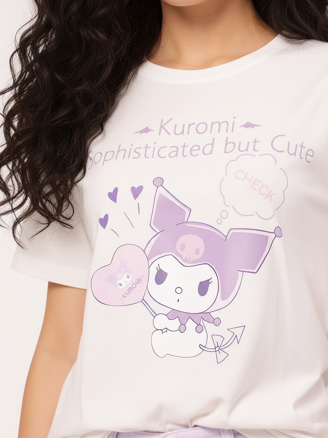 Buy DressBerry X fwd Kuromi Kitty Graphic Drop Sleeves Relaxed Fit