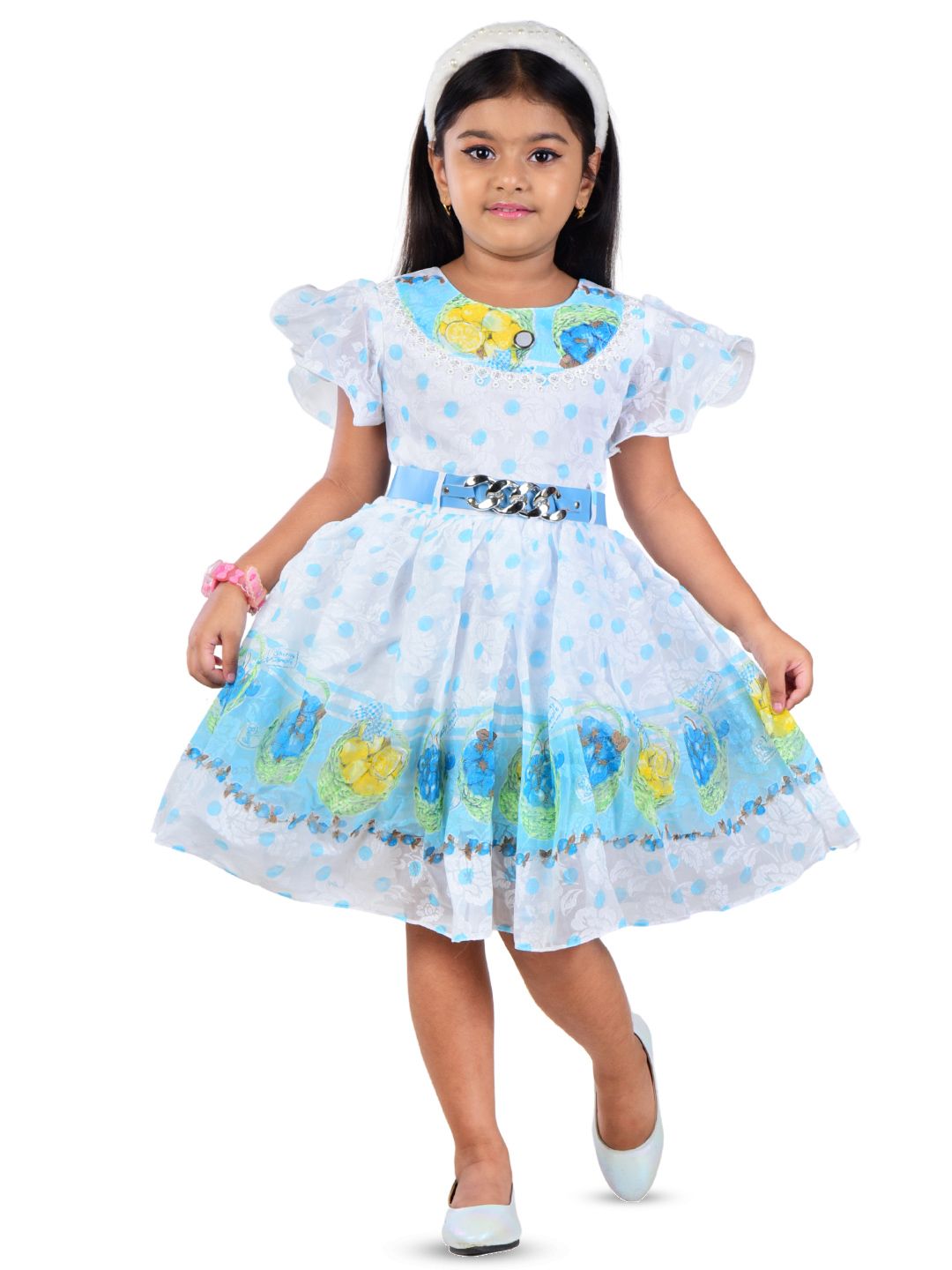 WORTON FASHION Girls Blue Dresses