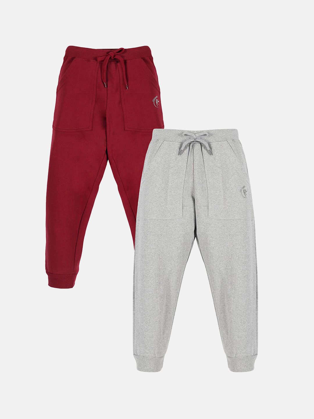 KiddoPanti Boys Pack of 2 Straight Fit Joggers