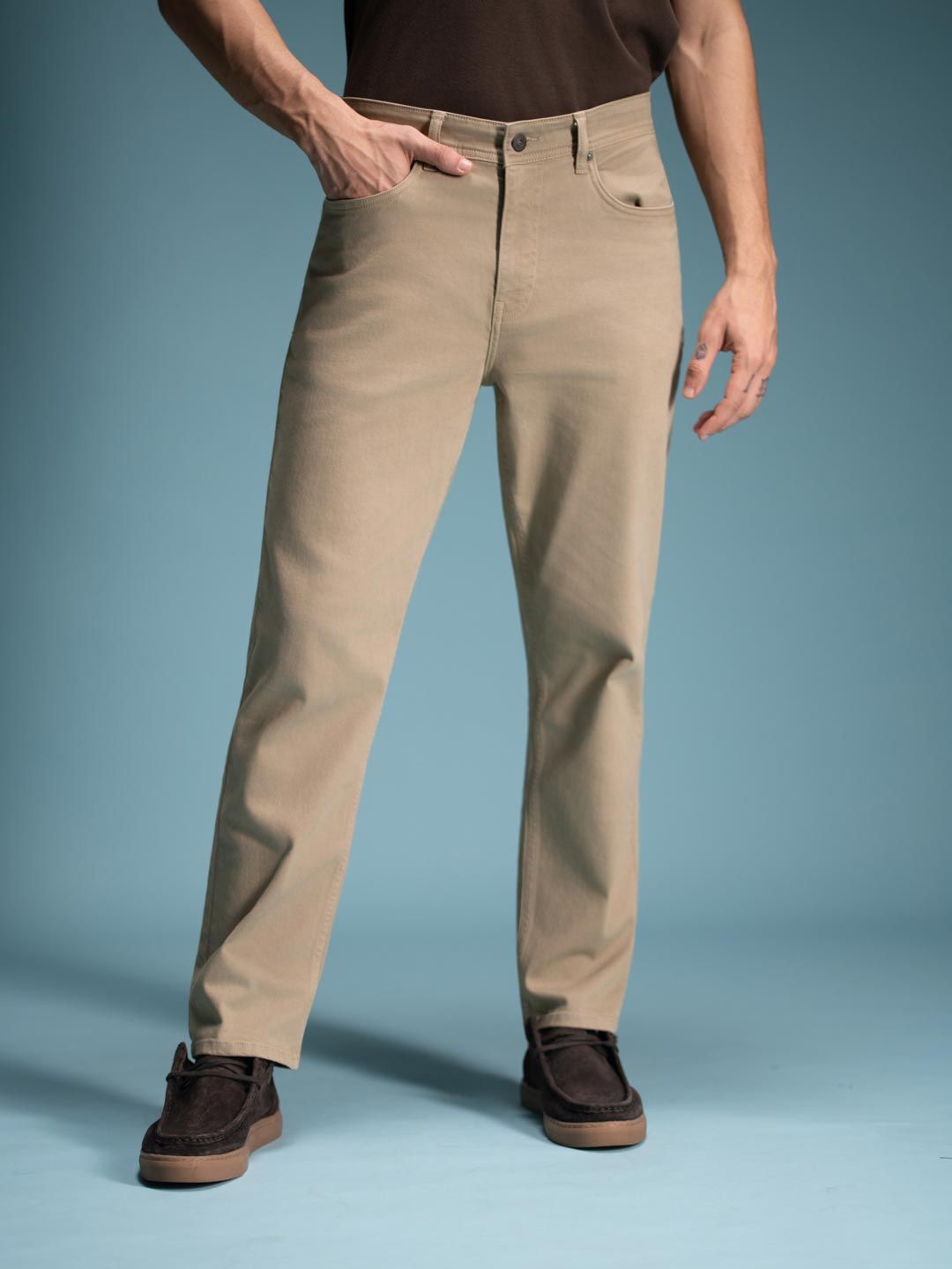 Men Stretchable Jeans The Pant Project Men Classic Relaxed Fit Mid-Rise Stretchable Jeans