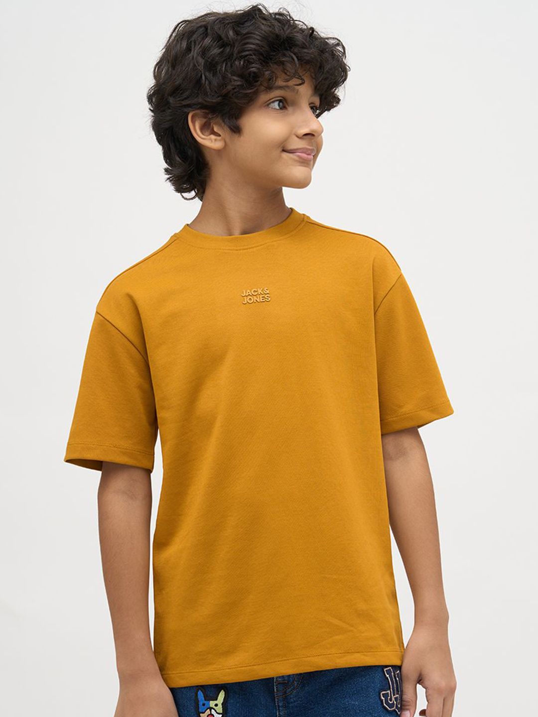 Jack & Jones Junior Jack & Jones Junior Boys Typography Round Neck Oversized Tshirt
