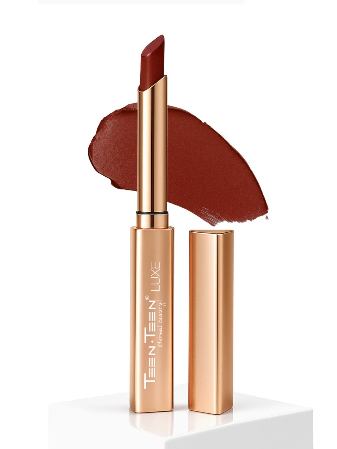 TEEN TEEN COSMETICS Luxe Matte Long Lasting Non Transfer Lipstick- 1g - Caramel-Cookie 12
