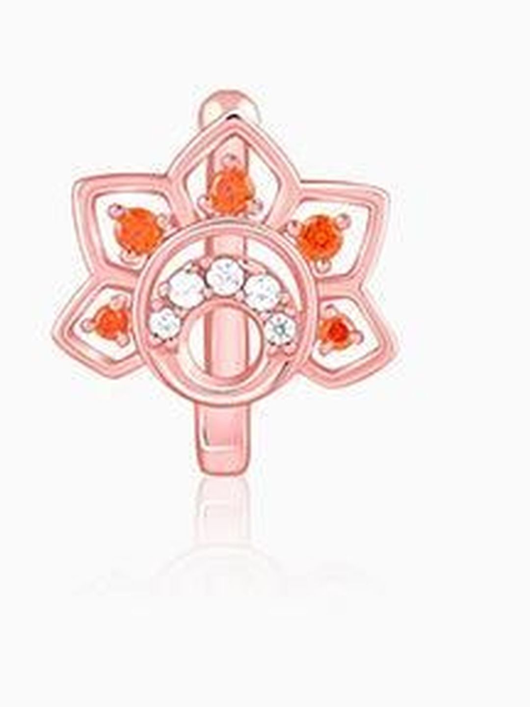 GIVA GIVA Rose Gold-Plated Zircon Stud Nosepin