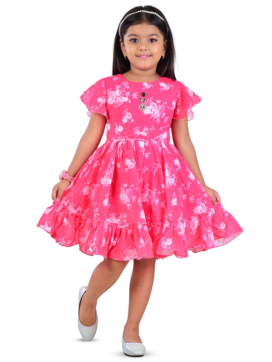 WORTON FASHION Girls Pink Dresses
