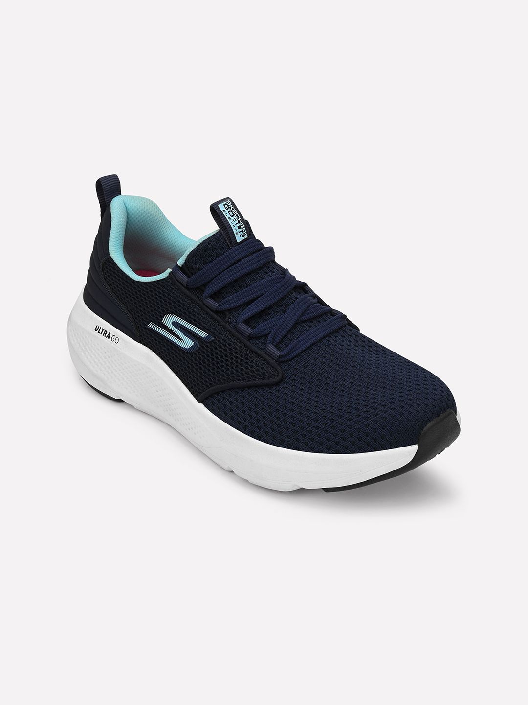 Skechers Skechers Go Run Elevate Women Textile Woven Design Lace-Ups Round Toe Sneakers
