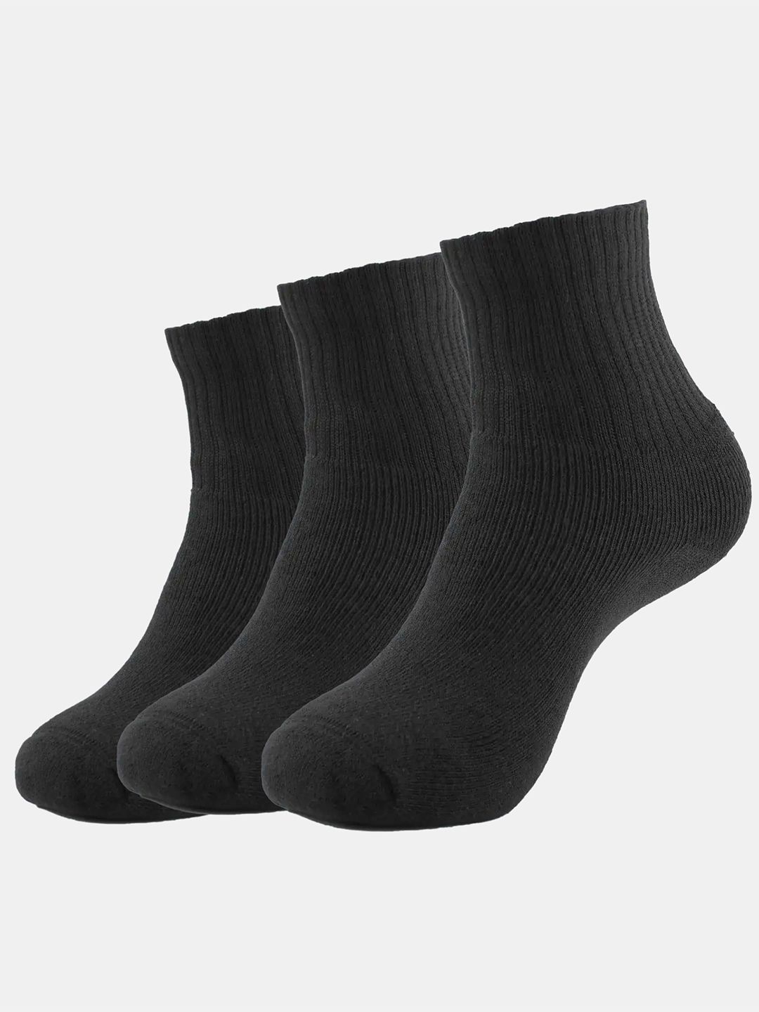 Jockey Pack Of 3 Compact Cotton Terry Ankle Length Socks With StayFresh Treatment-7036