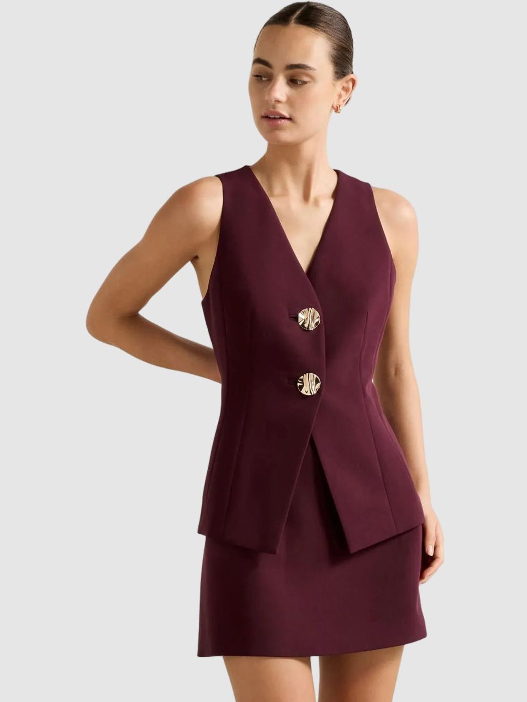 V-Neck Tailored-Fit Waistcoat