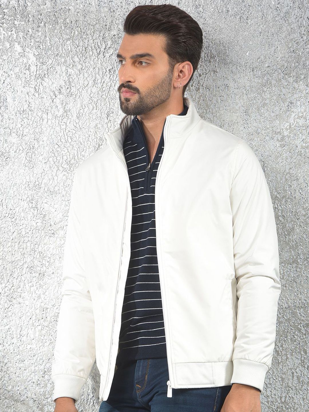 Crimsoune Club Mock Collar Lightweight Puffer Jacket