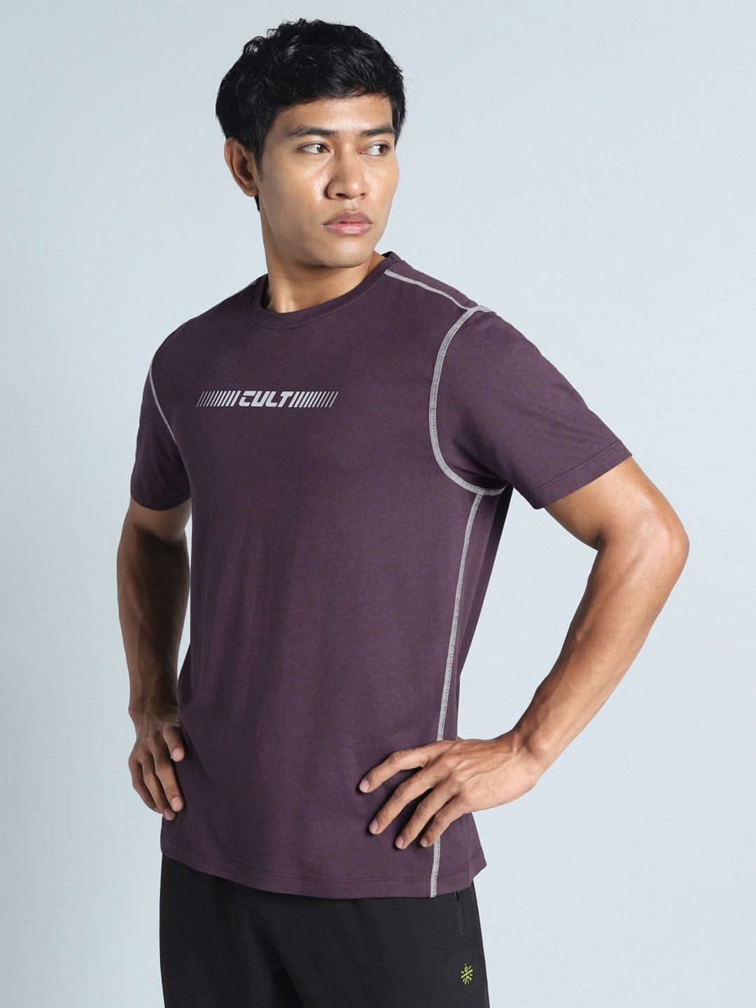 CULT Men Purple Training HIIT COMFORtech T-shirt