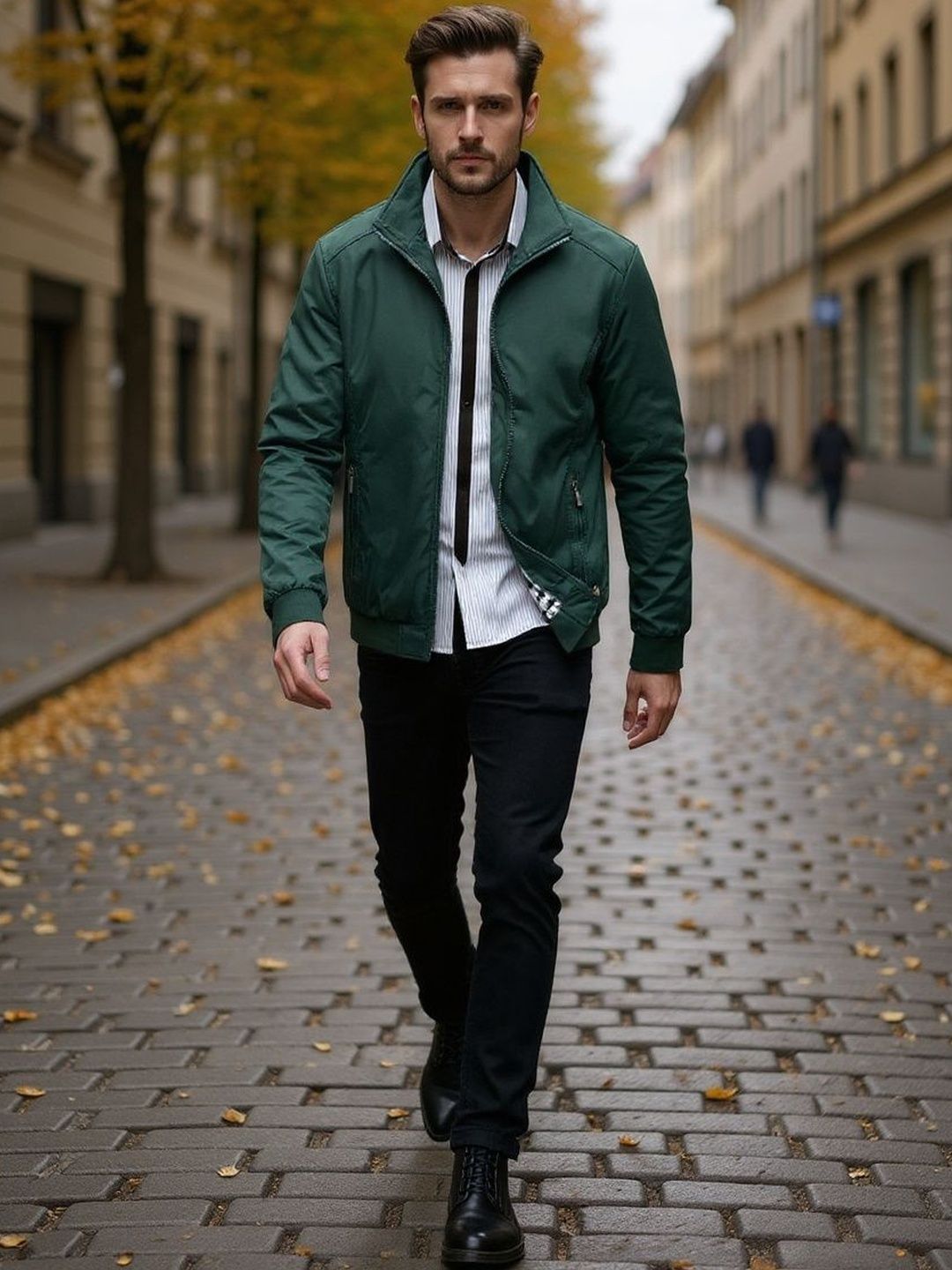 HERE&NOW Men Insulator Bomber Jacket