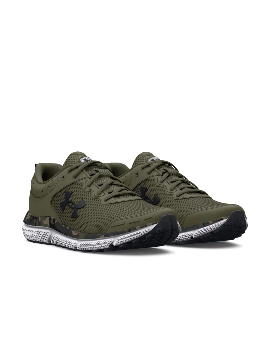 UNDER ARMOUR UNDER ARMOUR Men Charged Assert 10 Camo Leather Running Shoes